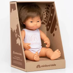 Brown Haired Boy With Down Syndrome (38cm Caucasian) by Miniland