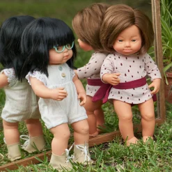 Brown Haired Girl With Down Syndrome Girl Doll (38cm Caucasian) by Miniland