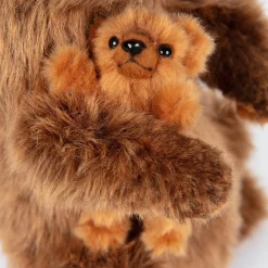 Brown Mama Bear With Baby (31cm) by Hansa