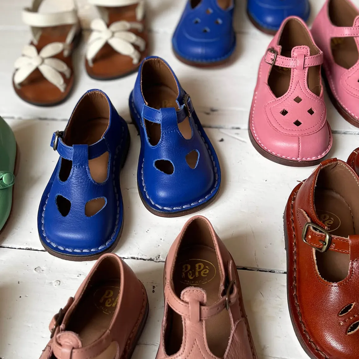 Bruno Cut Out Sandals in Lobelia Blue by PèPè