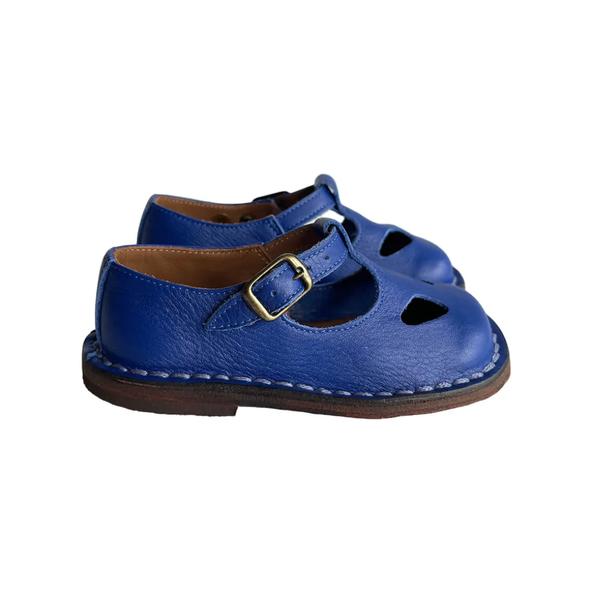 Bruno Cut Out Sandals in Lobelia Blue by PèPè