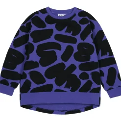 Brushstrokes Relaxed Fit Sweatshirt in Blue by Beau Loves - Last One In Stock - 4-5 Years
