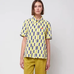 Brushstrokes Short Sleeved Shirt by Bobo Choses Womenswear
