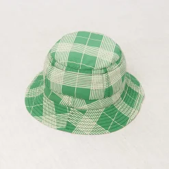 Bucket Hat in Bottle Green Piazza by Misha & Puff
