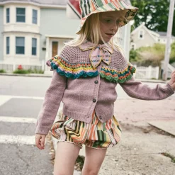 Bucket Hat in Gamberetto Hodgepodge Stripe by Misha & Puff