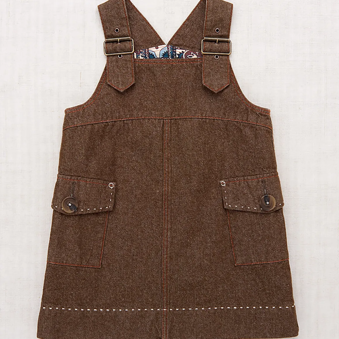 Buckle Jumper Dress in Earth by Misha & Puff