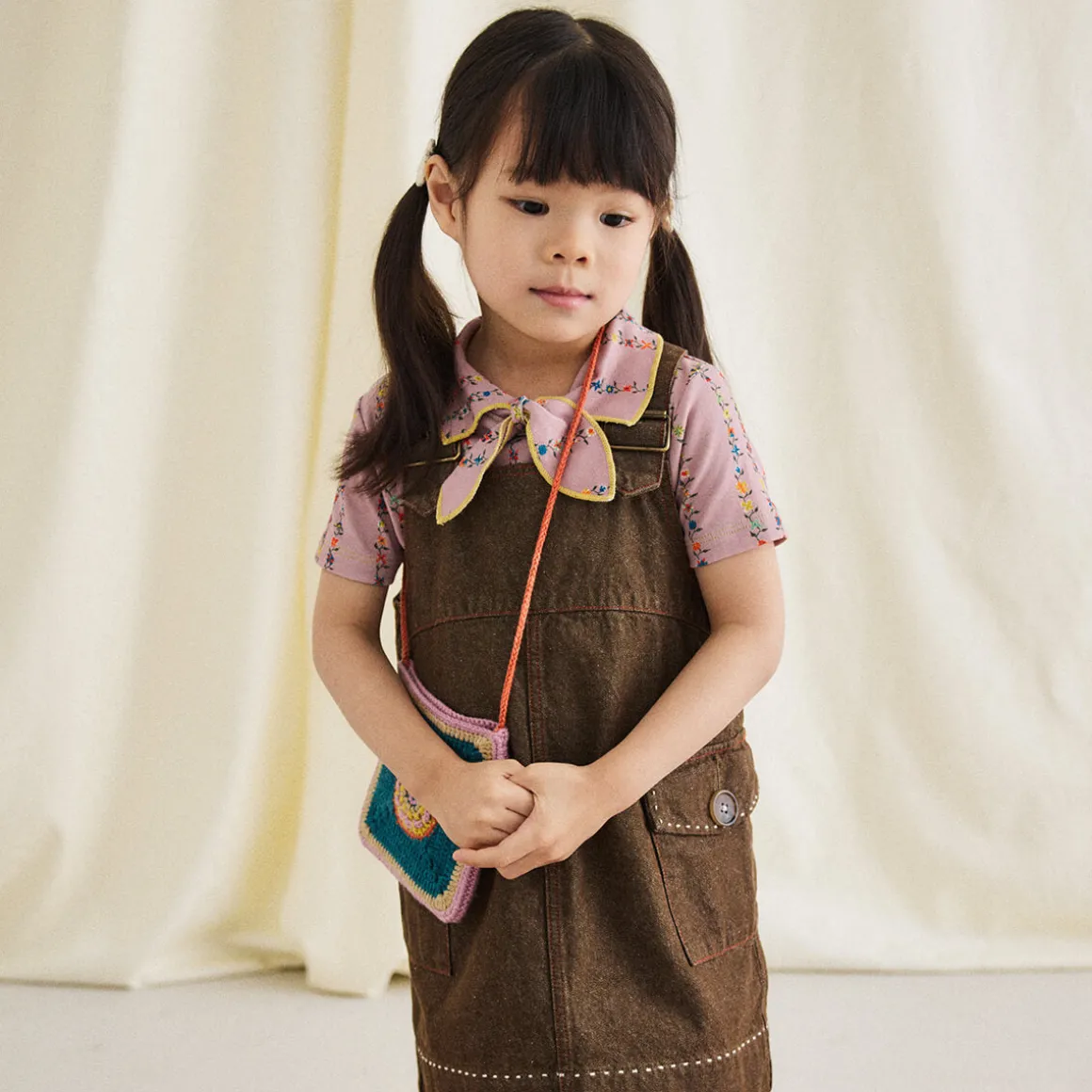 Buckle Jumper Dress in Earth by Misha & Puff