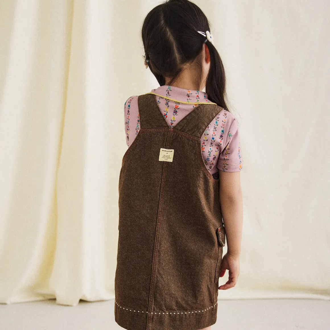 Buckle Jumper Dress in Earth by Misha & Puff