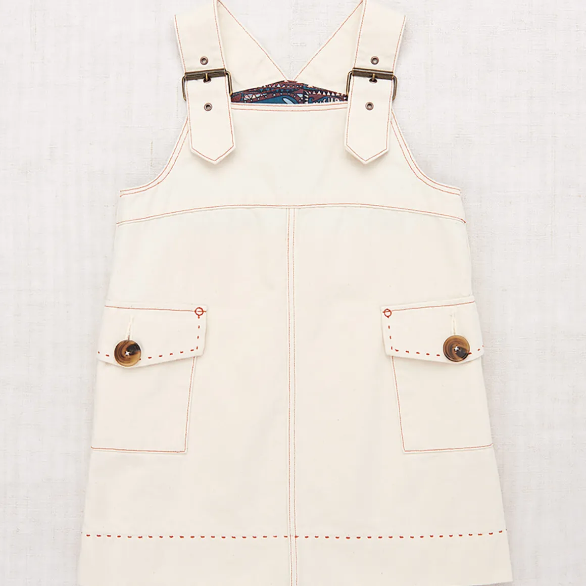 Buckle Jumper Dress in Gesso by Misha & Puff