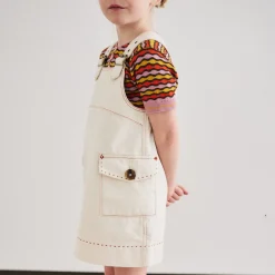 Buckle Jumper Dress in Gesso by Misha & Puff