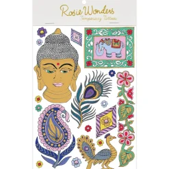 Buddha Temporary Tattoos (A5 Size) by Rosie Wonders