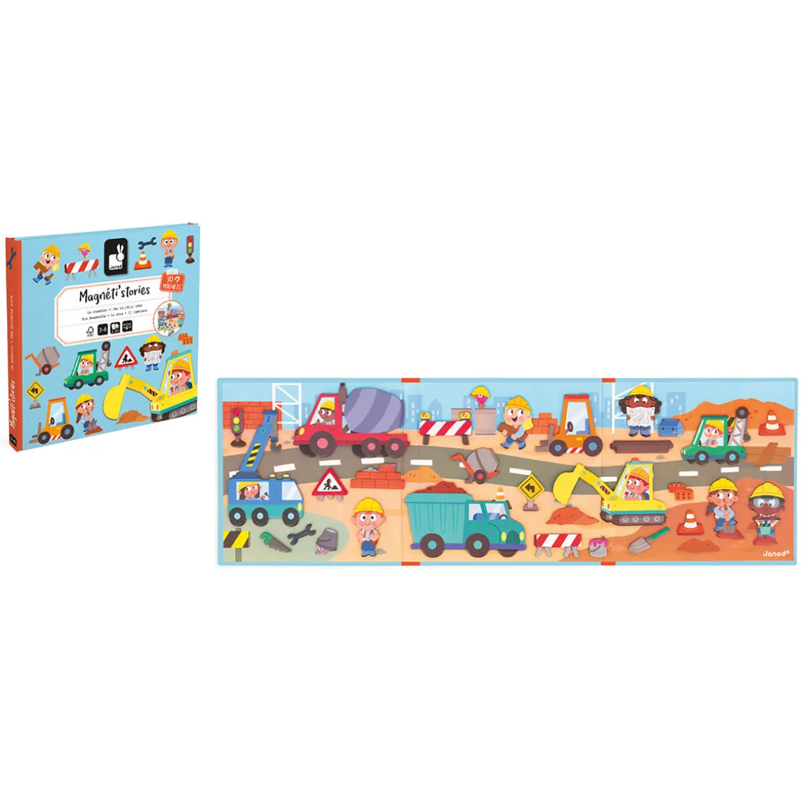 Building Site Magneti Stories by Janod