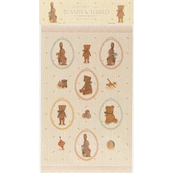 Bunnies And Teddies Sticker Sheet by Maileg