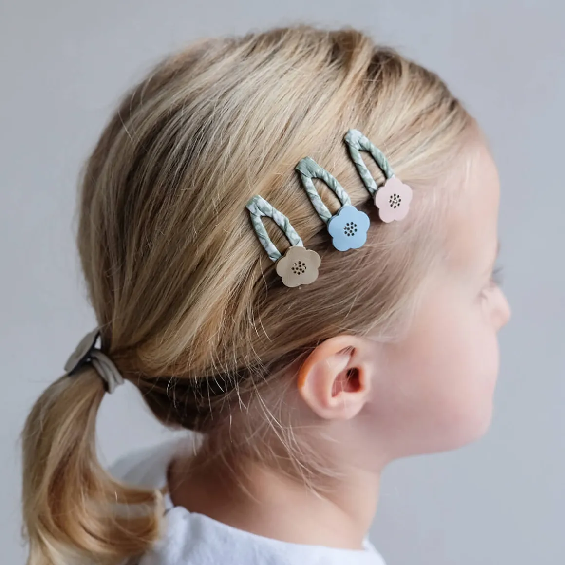 Bunny And Flower Mini Ponies Hair Bands by Mimi & Lula