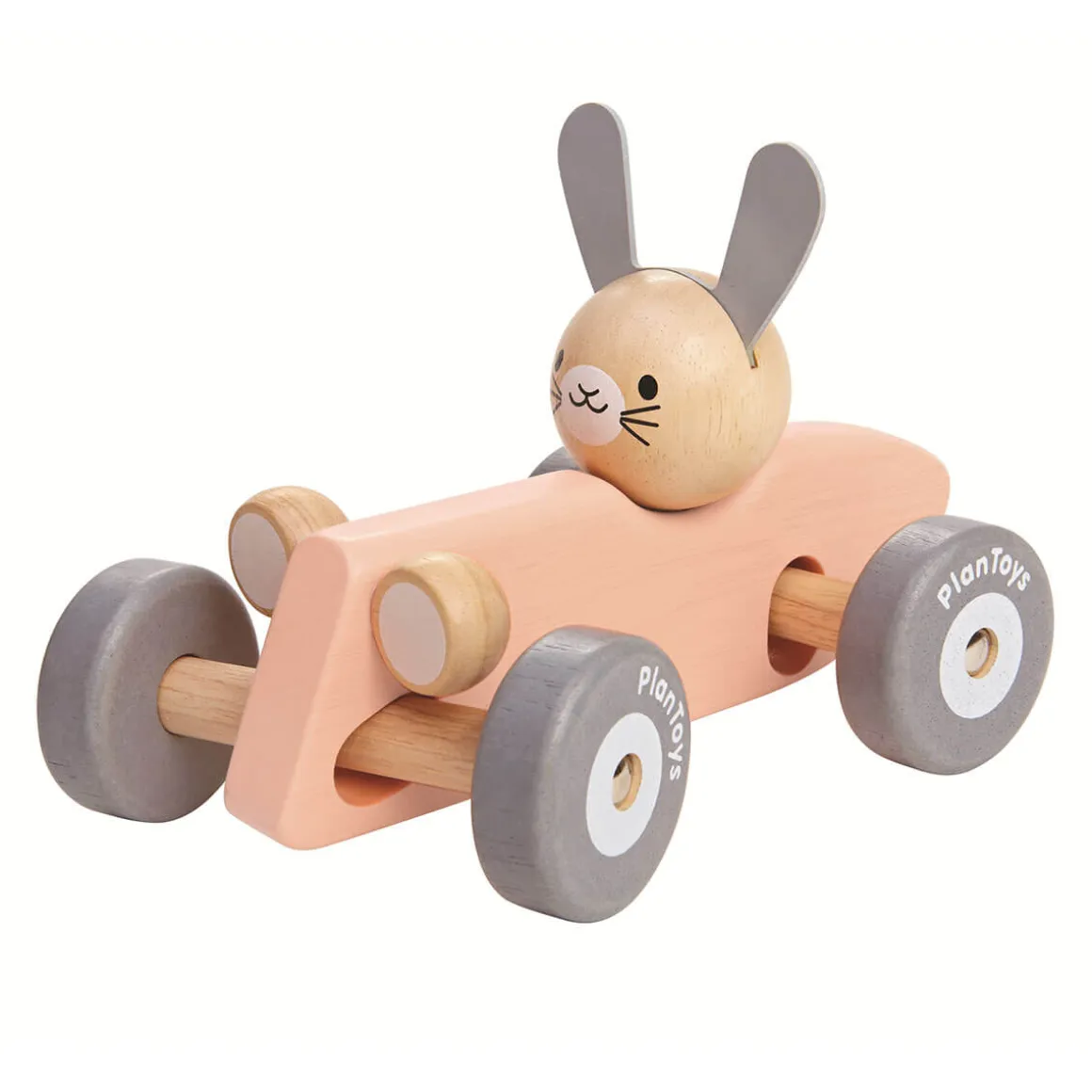 Bunny Racing Car in Pink by PlanToys