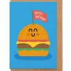 Burger Greetings Card by Studio Boketto