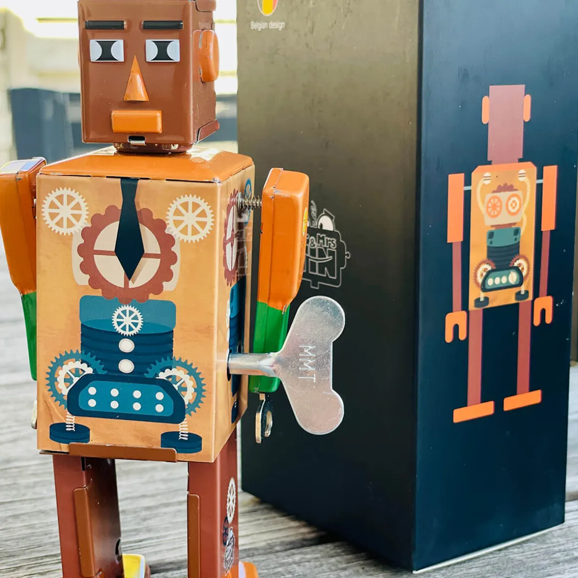 Business Bot Wind Up Tin Robot (Limited Edition) by Mr & Mrs Tin