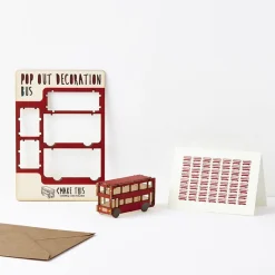 Bus Pop Out Decoration And Greetings Card by The Pop Out Card Company