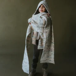 Bwelog Hooded Scarf in Jewel Speckle by Mabli