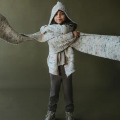 Bwelog Hooded Scarf in Jewel Speckle by Mabli