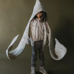 Bwelog Hooded Scarf in Jewel Speckle by Mabli