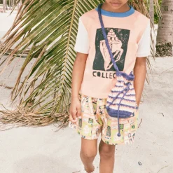 Cabana Short in Flamingo Collection by Misha & Puff - Last Ones In Stock - 4-8 Years