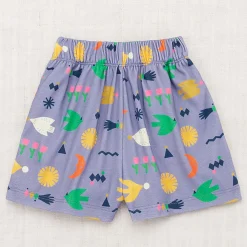 Cabana Short in Pewter Daleyden Fête by Misha & Puff - Last Ones In Stock - 4-6 Years