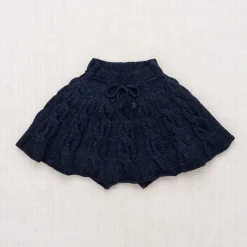 Cable Skating Skirt in Ink by Misha & Puff