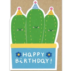Cactus Club Birthday Greetings Card by Marylou Chalon for Stormy Knight