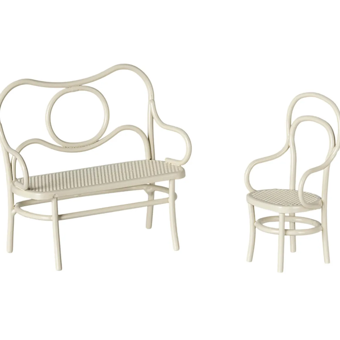 Café Set (Small) in Off White (Mouse Size) by Maileg