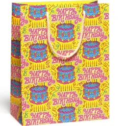 Cake and Confetti Large Gift Bag By Red Cap Cards