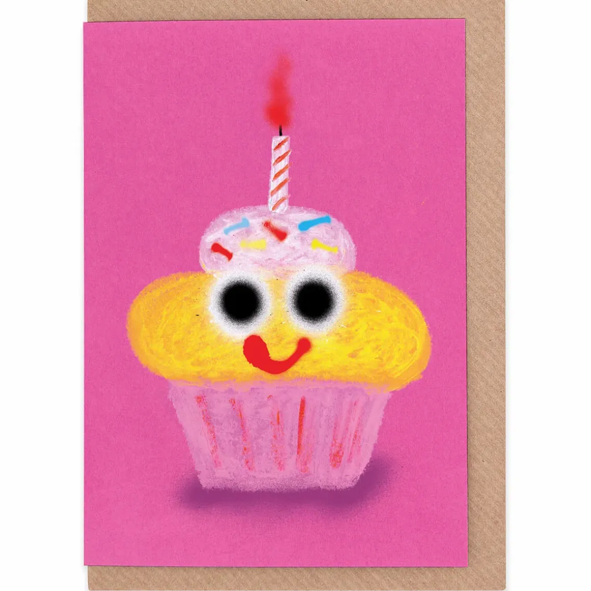 Cake Greetings Card by Jon Burgerman for Evermade