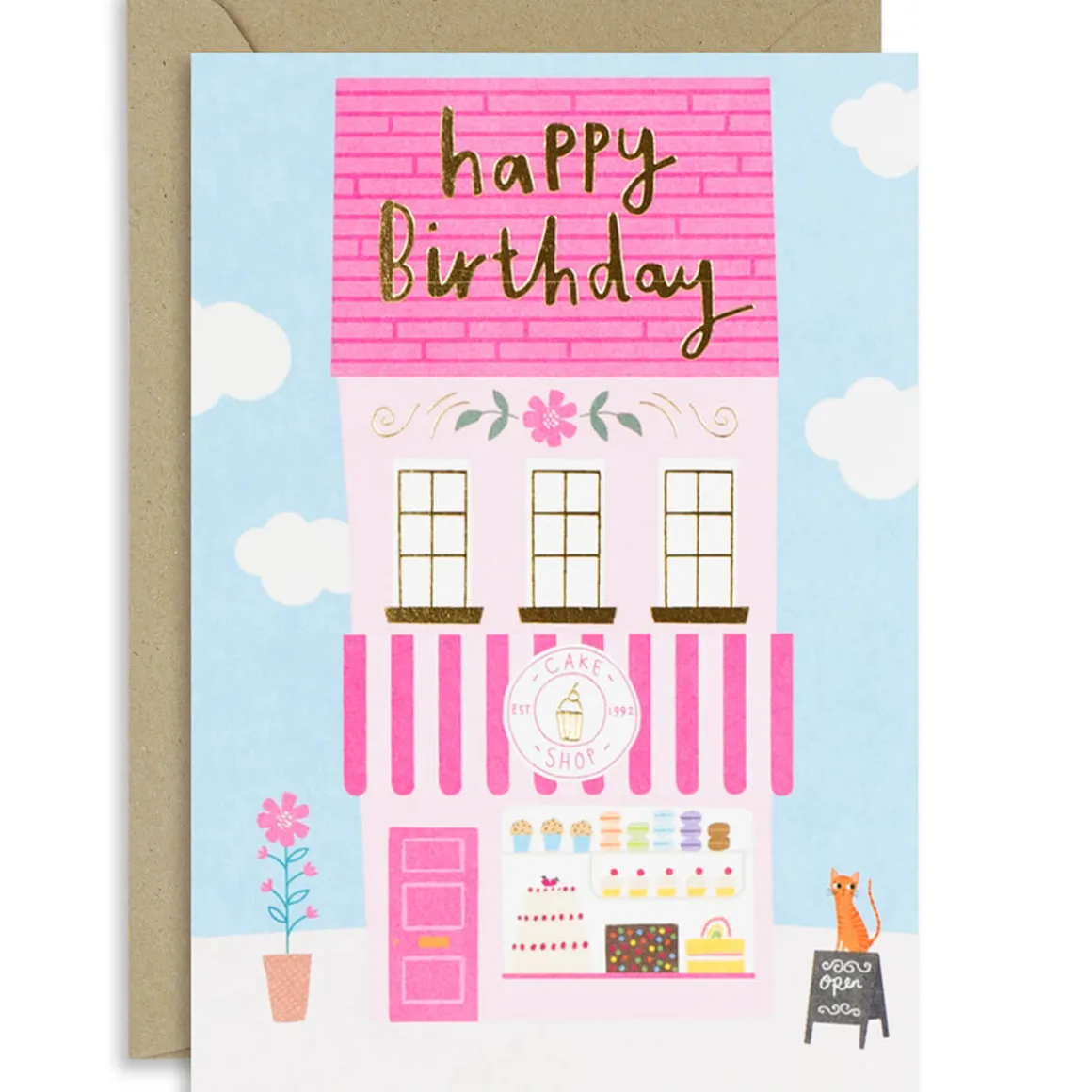 Cake Shop Birthday Greetings Card by Mifkins