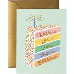 Cake Slice Birthday Greetings Card By Rifle Paper Co.