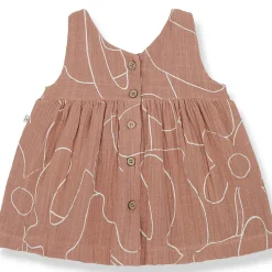 Camelia Dress in Apricot by 1+ in the Family - Last Ones In Stock - 6-12 Months