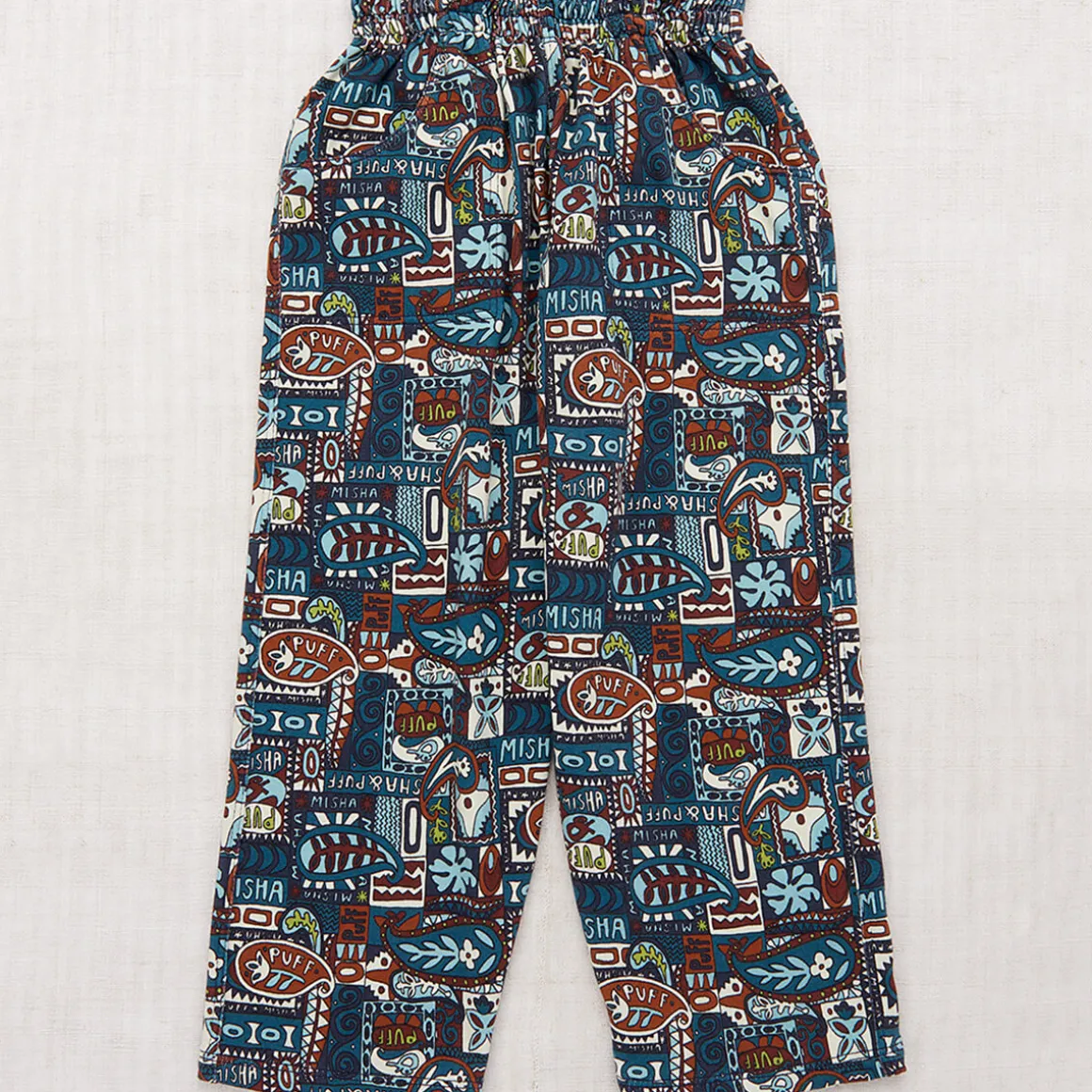 Camp Pant in Ink Groovy Paisley by Misha & Puff