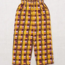 Camp Pant in Plum Watercolour Plaid by Misha & Puff