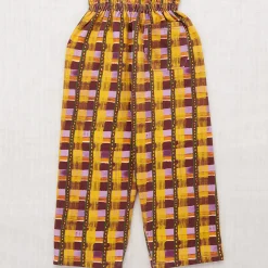 Camp Pant in Plum Watercolour Plaid by Misha & Puff