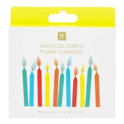 Candles with Coloured Flames in Rainbow by Talking Tables
