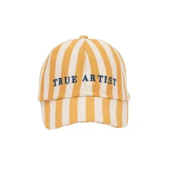 Cap nº01 in Naples Yellow Stripe by True Artist
