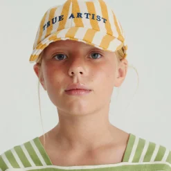 Cap nº01 in Naples Yellow Stripe by True Artist
