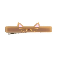 Caramel Kitty Bar Hair Clip by Hello Sakura
