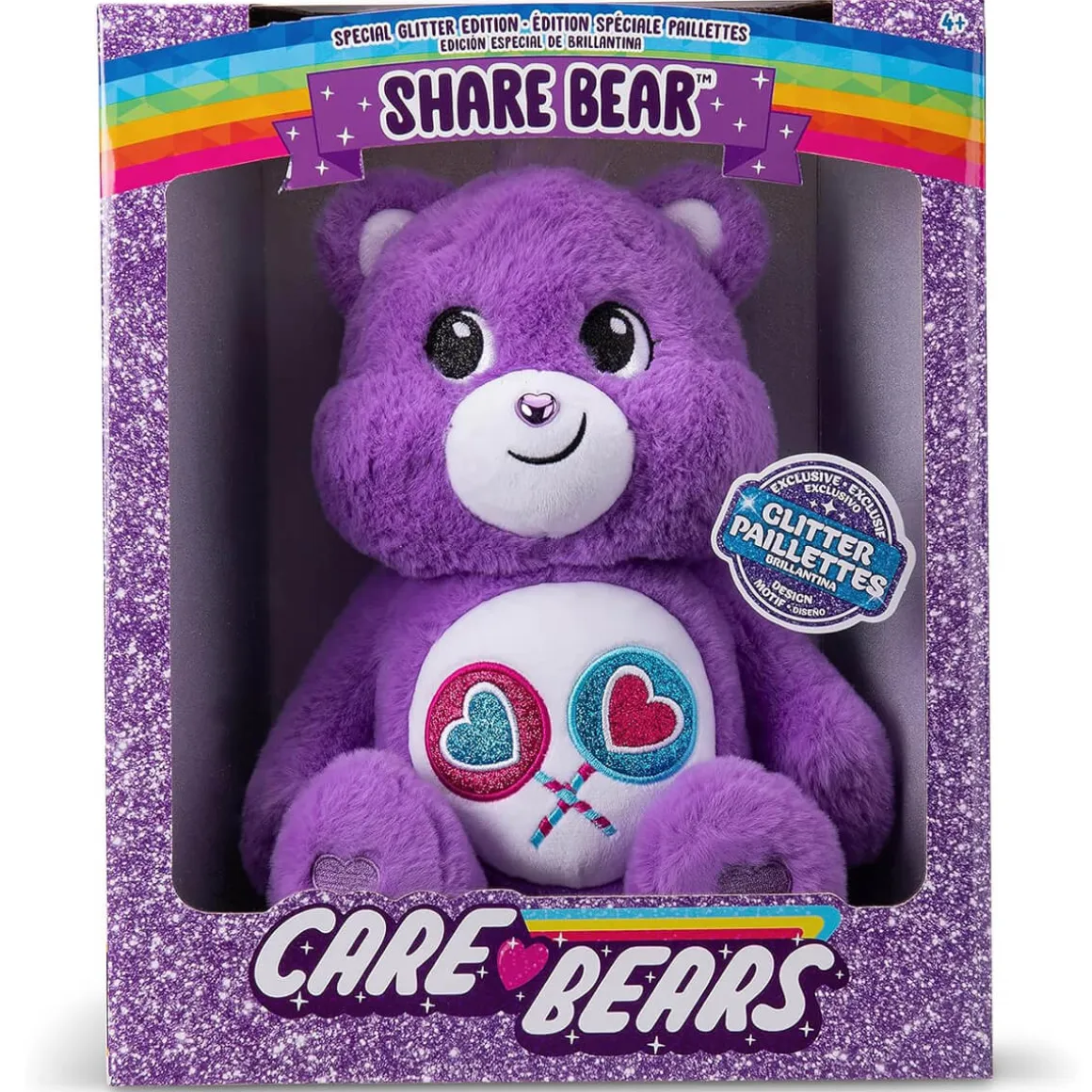 Care Bears Glitter Share Bear Medium (14") by Hasbro
