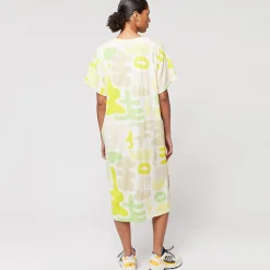 Carnival Print Long T-shirt Dress by Bobo Choses Womenswear - Last One In Stock - Small