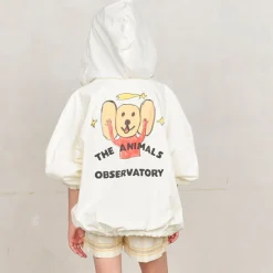 Carp Kids Jacket in White by The Animals Observatory
