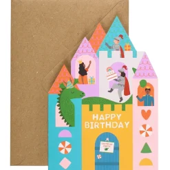 Castle Greetings Card by Mifkins