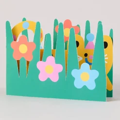 Cat Fold Out Birthday Greetings Card by Susie Hammer for Wrap