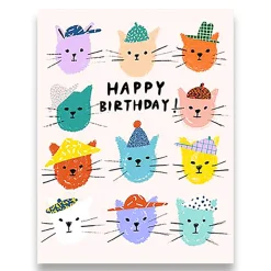 Cat Pals Greetings Card by Carolyn Suzuki for 1973