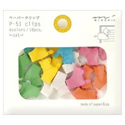 Cat P51-Clip Paperclips by Midori