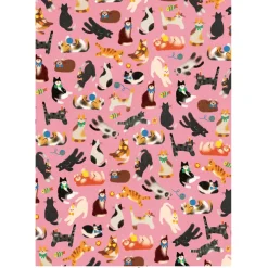 Cats Birthday Gift Wrap by Zoey Kim for Wrap